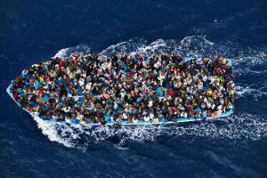 мигранты, лодка, море