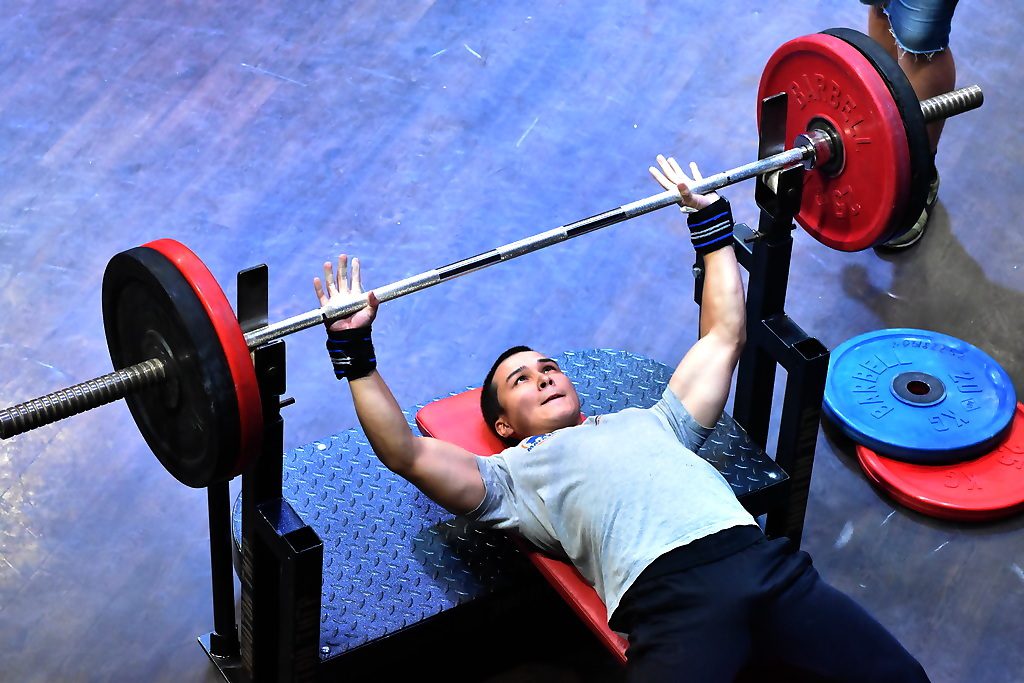 спорт, жим штанги, bench press