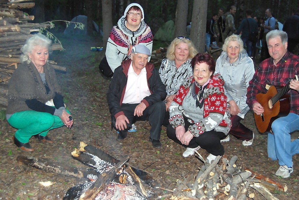 ветераны, поход, старшее поколение