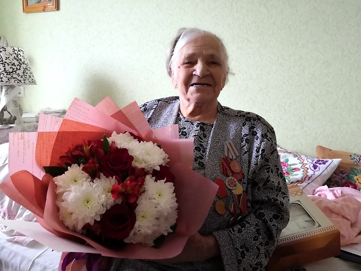 Мария Фёдоровна Жиделева, ветеран, поздравление