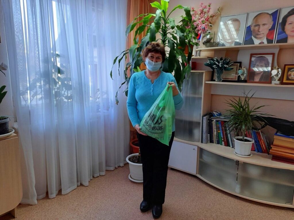 продукты, благодарность, акция "Доброе сердце"