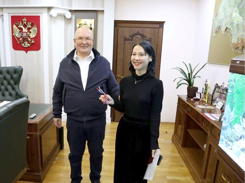 Софья Герфетдинова, Владимир Семенов, вручение ключей