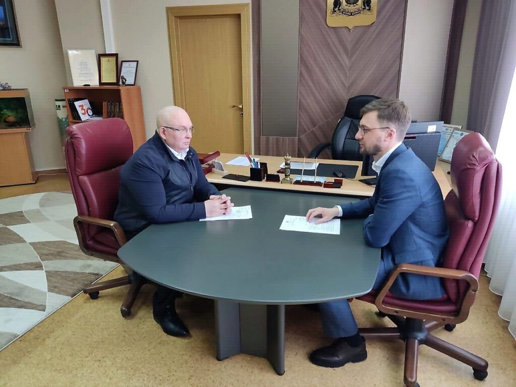 Владимир Семенов, Николай Заболотнев, встреча, кабинет