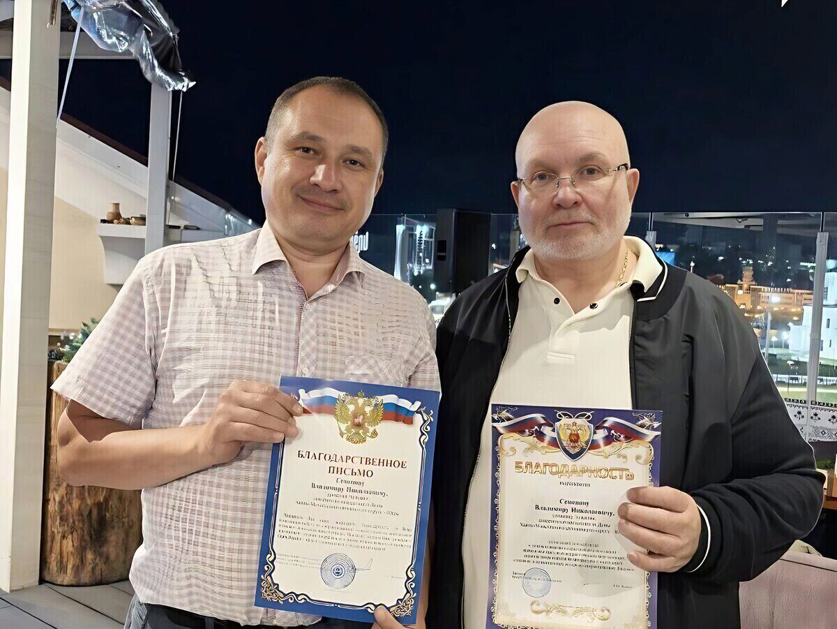 Владимир Семенов, благодарность, Республика Чувашия