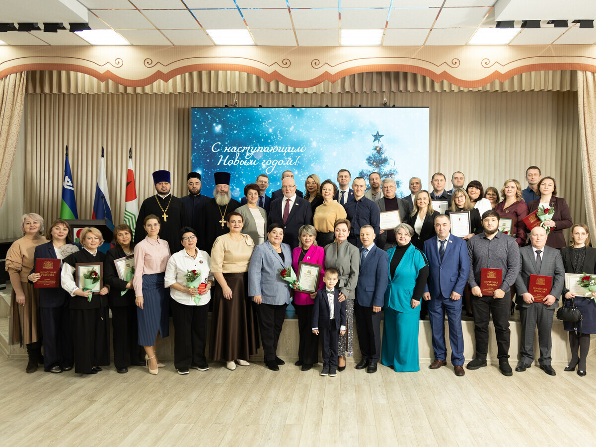 Приём главы, новый год, Алла Бочко, Владимир Семенов,