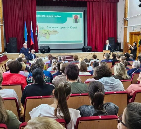 Владимир Семенов, Павел Завальный, встреча с населением